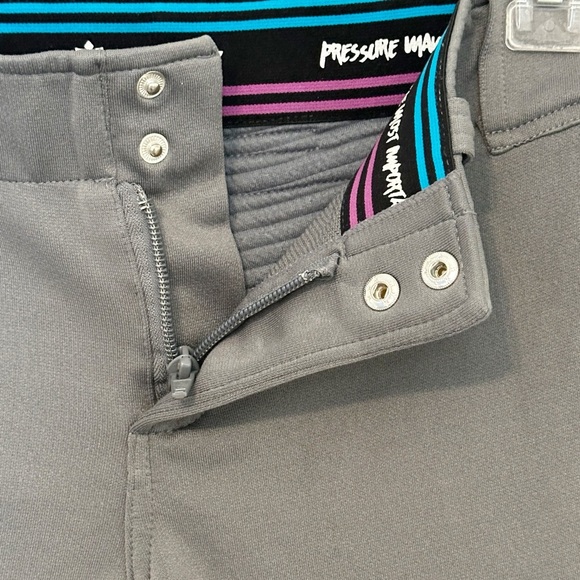 Rip-It Girls Youth Charcoal Grey Pro Softball Pants(set of 3)- size M - Picture 8 of 12